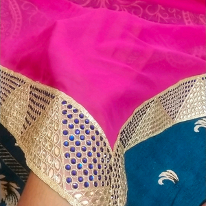 Beautiful magenta colour saree,never wear,
