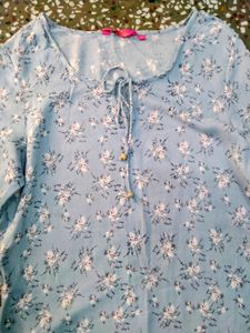 Trending Blue Floral Design Kurta