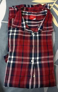 109°F Maroon Checkered Shirt