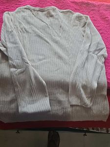 Ribbed V-Neck Sweater
