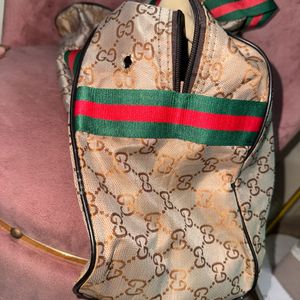 Stylish GG Patterned Travel Bag