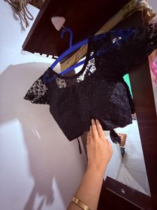 Elegant Black Lace Blouse