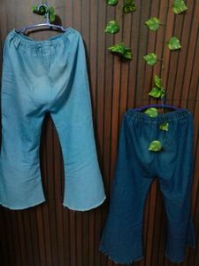 Flared Denim Pants pack of 2 💯