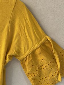 Yellow "Dreamer" T-Shirt with Tassels