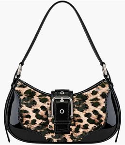 Leopard Print Black Shoulder Bag🖤
