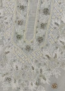 Off White Cream Shade Unstitched Suit