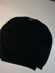 Polo Ralph Lauren Black V-Neck Sweater