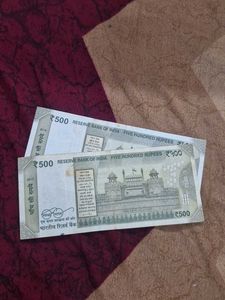 Indian 500 Rupee Banknotes 2 with fancy  Number