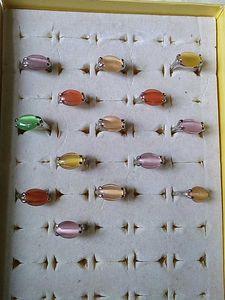Assorted Gemstone Rings Set