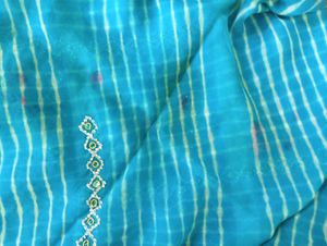 BLUE GEORGETTE SAREE