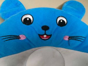 Cute Blue Mouse Baby Pillow