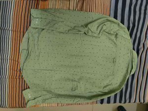 Men's Mint Green Printed Shirt