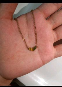 Gold Heart Pendant Necklace