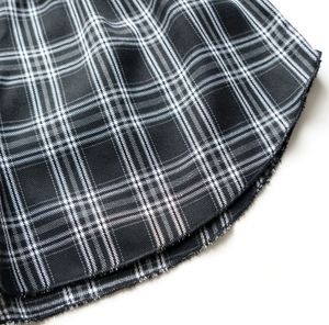 Checked Straight Leg Shorts