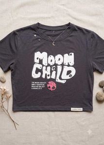Moon Child Graphic Crop Top