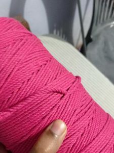 2 mm Macrame Cord - magenta Twisted Thread 1 kg