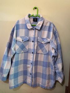 Cozy Plaid Oversized Shirt Jacket