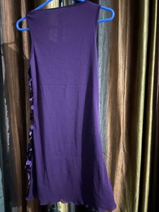 Purple Sequin Mini Dress