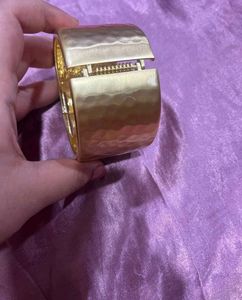 Hammered Gold Tone Cuff