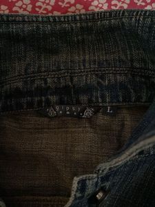 Embroidered Denim Vest