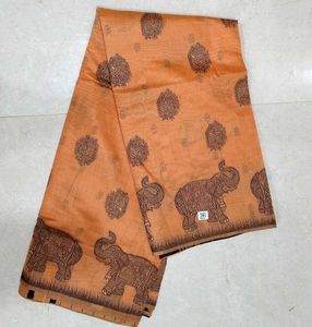 Elephant Saree Orange