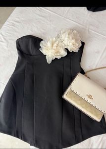 ZARA Chic Black Strapless Dress