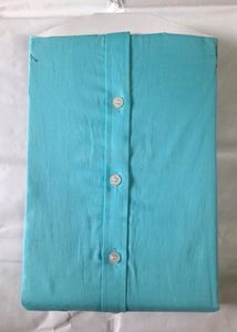 Men Formal Shirt Sky Blue Solid Color Offices Wear