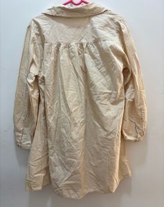 Zara Schiffli Cut Out Detain Dress (mini) size XL