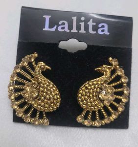 Festive Peacock Top Earrings