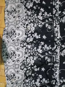 Black Floral Print Dress