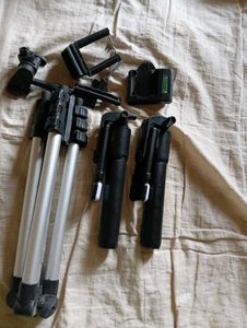 Tripod and Selfie Stick With Accessories