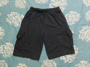 Men's Dark Blue and grey Cargo Shorts