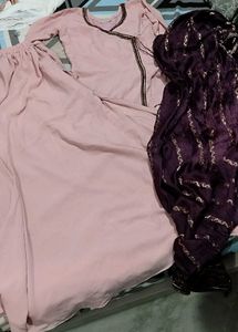 Elegant Pink Kurta Set with Dupatta