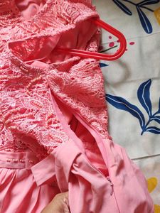 Beautiful Pink paded Gown