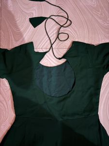 Elegant bottle Green long Anarkali 🦚