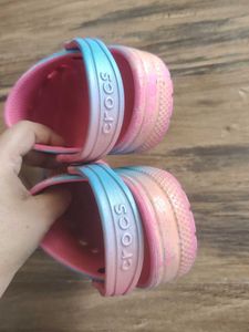 Crocs Sandals Pink Blue Tie-Dye C13