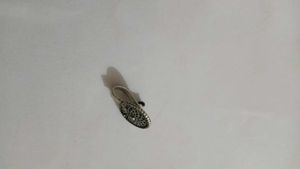 Oxidized Silver Peacock Pendent Earrings Nose-ring