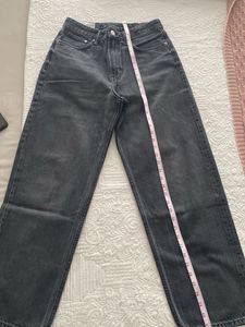 Women's Grey Wash Wide Leg Jeans