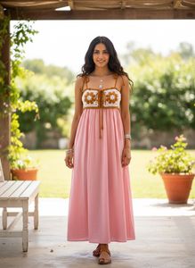 Boho Crochet Maxi Dress