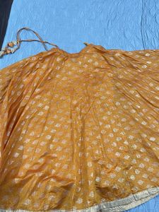 Beautiful Orange Ethnic Skirt