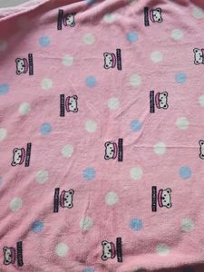Cute Bear Print Baby Blanket