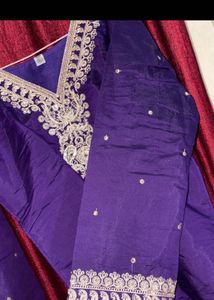 Embroidered Purple Kurta