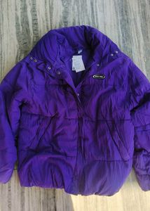 Stylish Purple Puffer Jacket