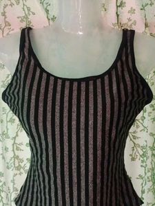 Striped One-Piece Swimsuit/Bodysuit