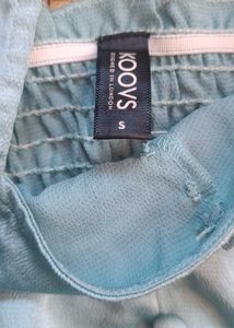 Cute Blue Puff Sleeve Top(Not Worn)
