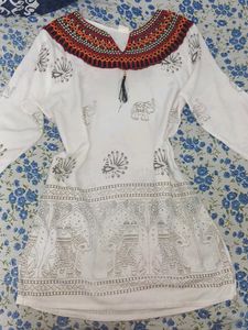 Elephant Print Tunic Top