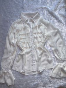 Elegant Ruffled Chiffon Blouse