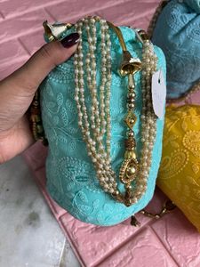 Beautiful Blue Potli Bag