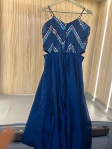 NEW Stunning Blue Sequin Gown