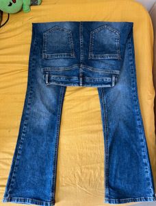 Blue Wash Bootcut Jeans